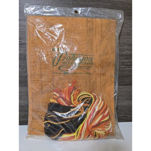 Paragon Vintage Needle Craft Creative Crewel Stitchery Sunset Picture 0918 New - Picture 2 of 4